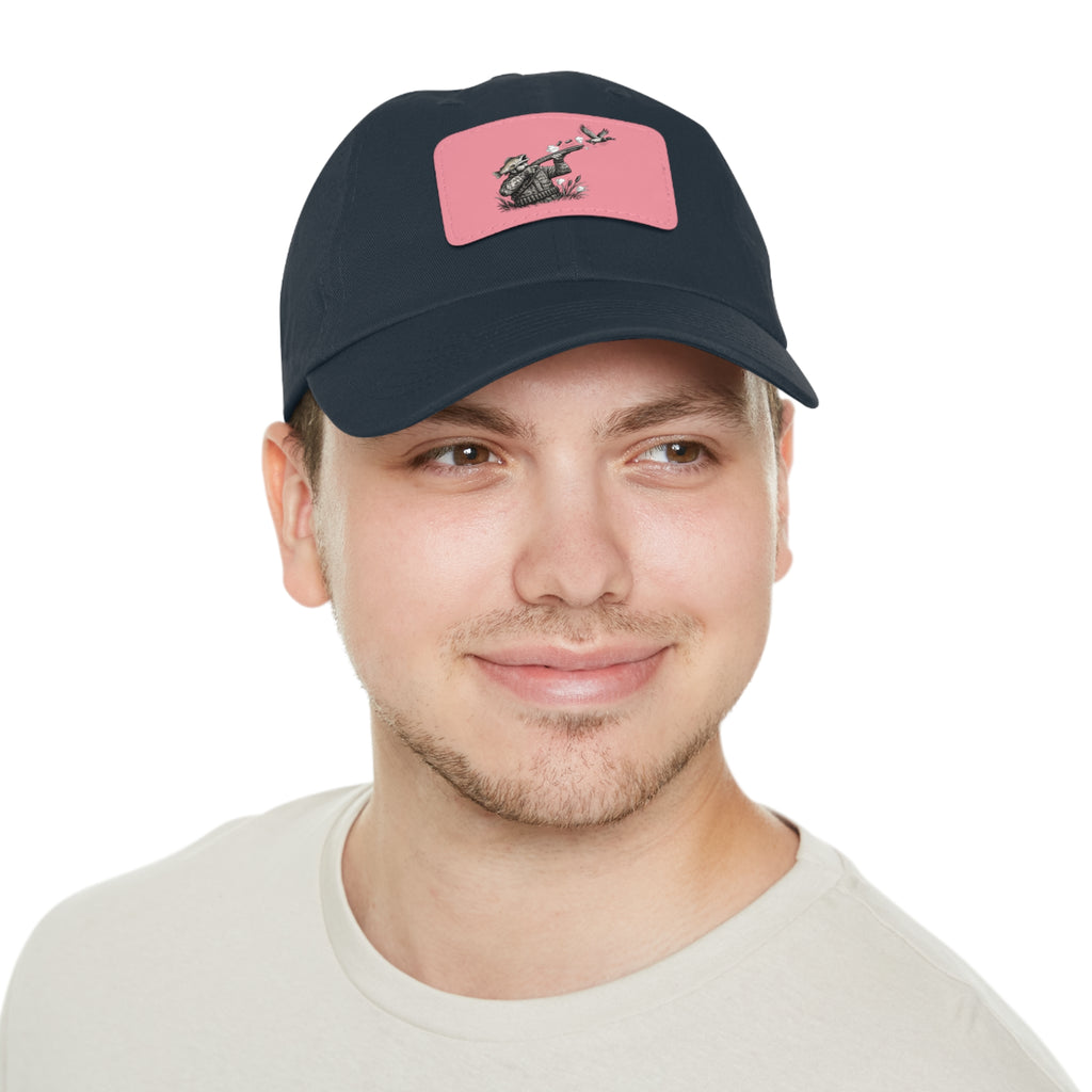 Dad Hat — Vintage Hunter Leather Patch Cap