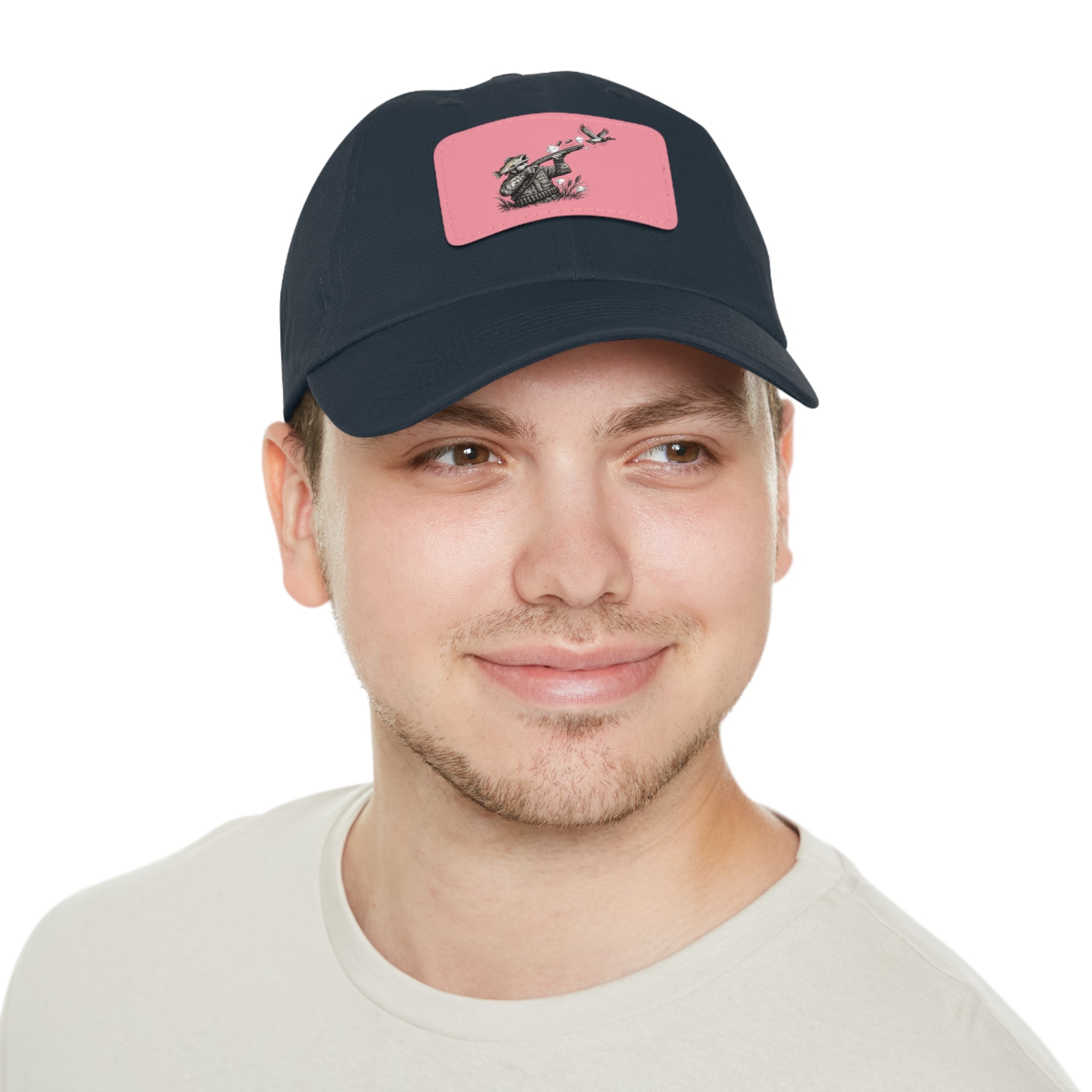 Dad Hat — Vintage Hunter Leather Patch Cap