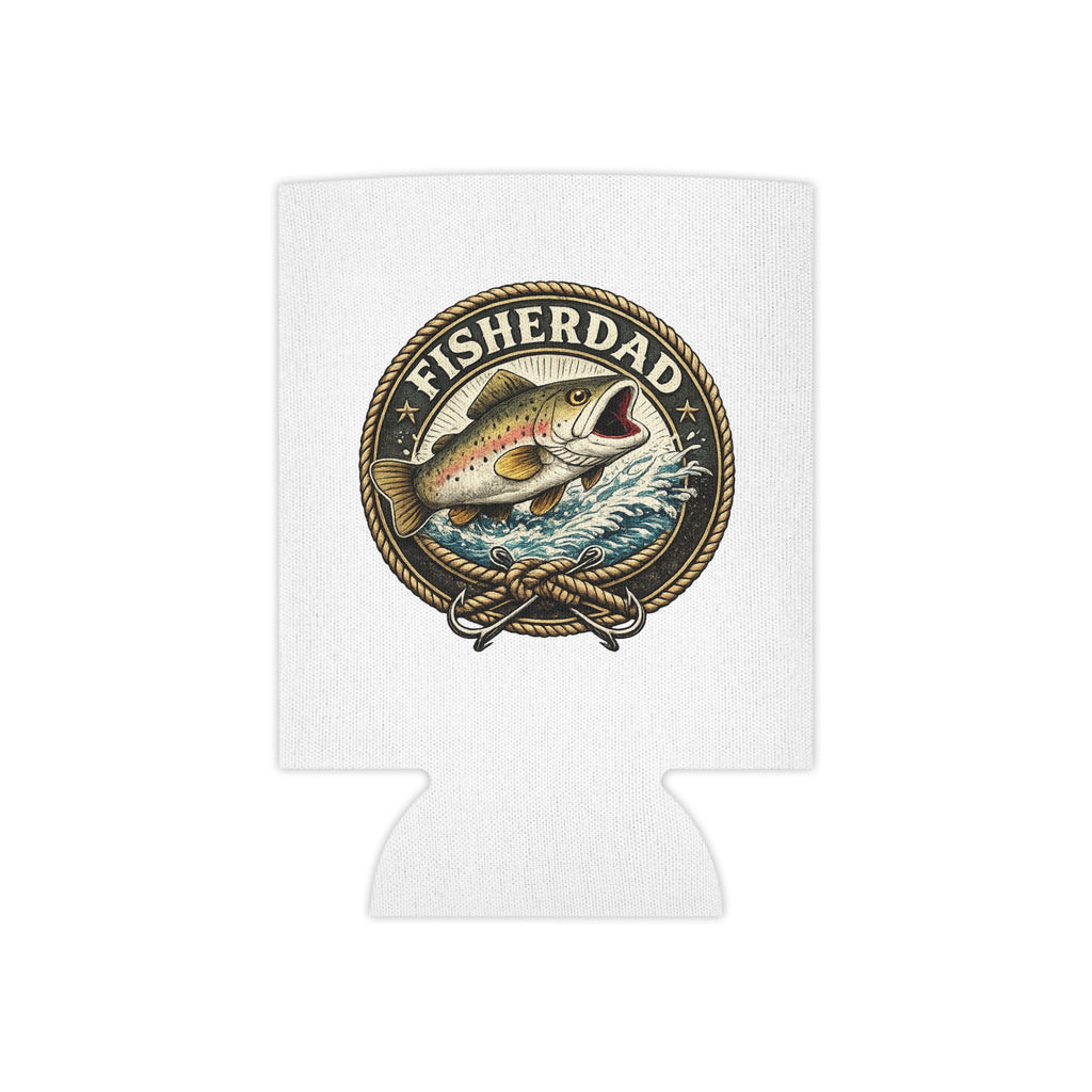 Fisherdad Can Cooler — Insulated Fishing Beer Koozie