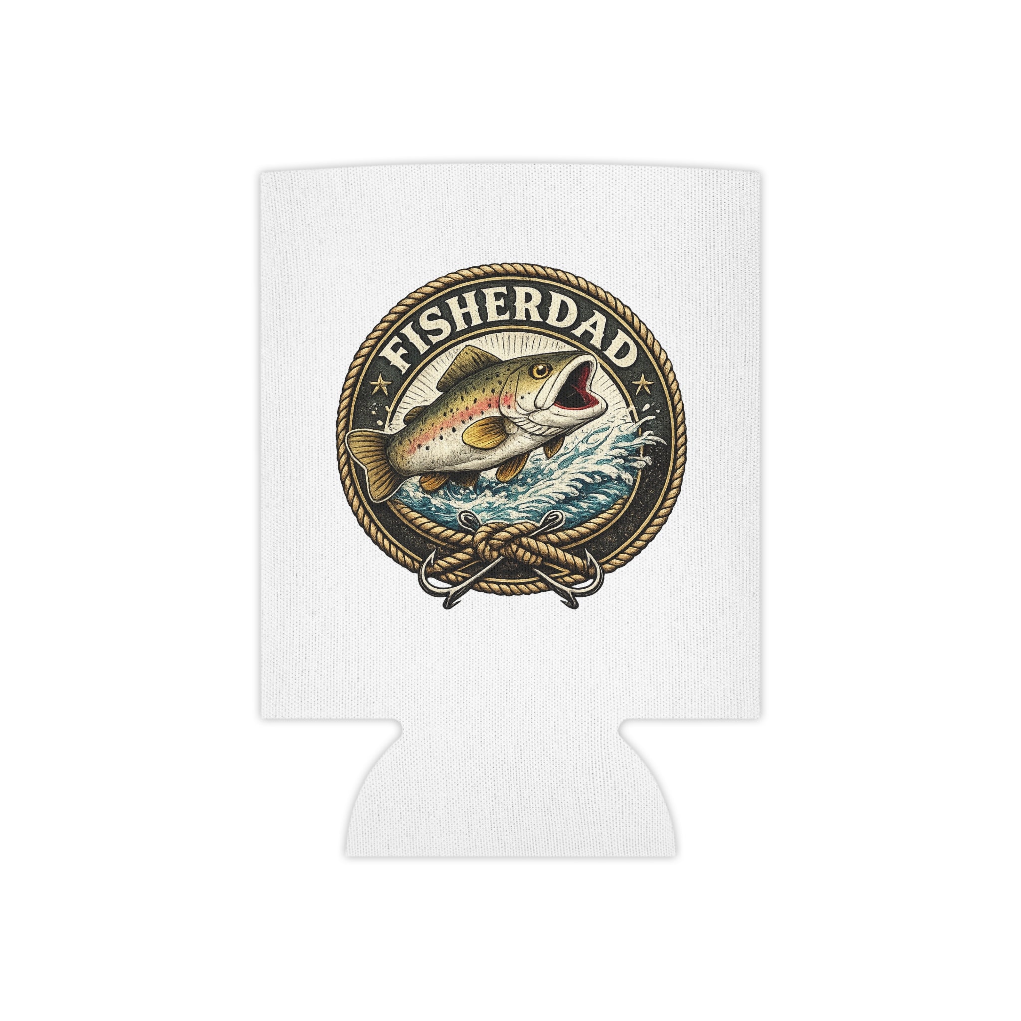 Fisherdad Can Cooler — Insulated Fishing Beer Koozie