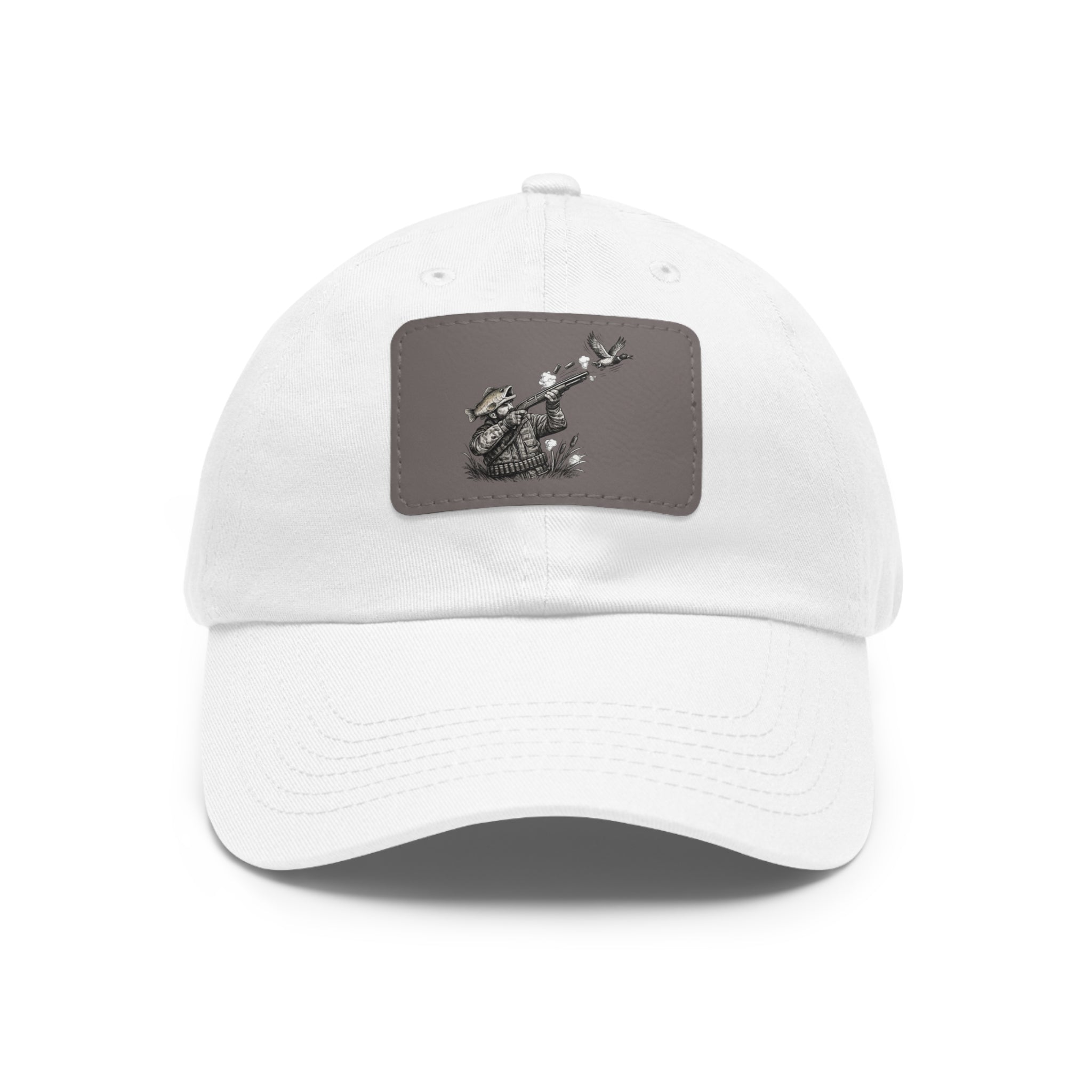 Dad Hat — Vintage Hunter Leather Patch Cap
