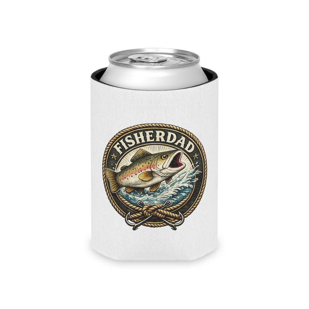 Fisherdad Can Cooler — Insulated Fishing Beer Koozie