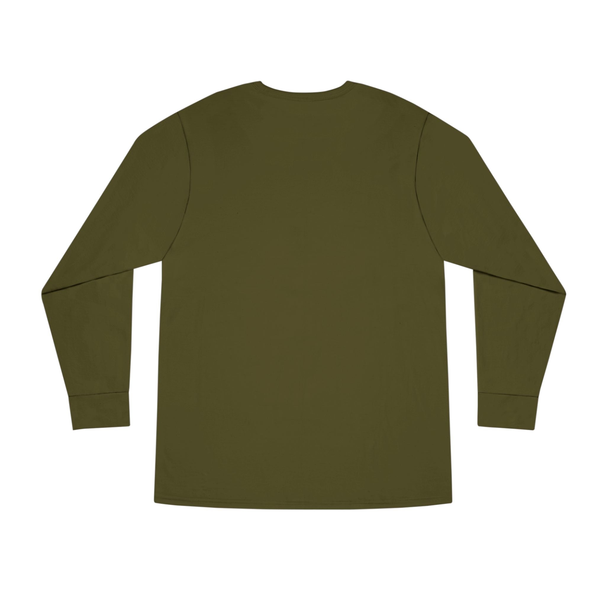 Fishing Crewneck Long Sleeve Tee — Minimal Angler Graphic